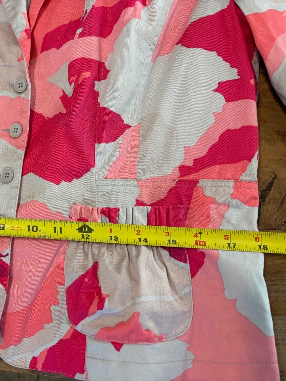 Mark Adam NY Pink Camo Jacket Size 44 (US Large) 💗 Statement Blazer - Picture 5 of 13